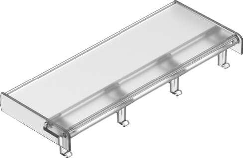 Festo 565581 inscription label holder ASCF-H-L2-13V Corrosion resistance classification CRC: 1 - Low corrosion stress, Product weight: 27,7 g, Materials note: Conforms to RoHS, Material label holder: PVC