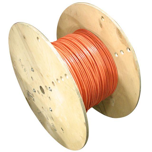 Mencom 30AX002-0500 Foundation Fieldbus, Crush-Proof, Shielded, Spool Cable, 2 Pole, 18awg, 10A, 500 ft, Orange, PVC