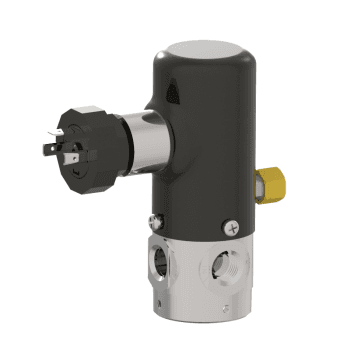 Humphrey VV250AE1310203924VDC Solenoid Valves, Small 2-Way & 3-Way Solenoid Operated, Number of Ports: 3 ports, Number of Positions: 2 positions, Valve Function: 3-Way, Single Solenoid, Normally Closed, Piping Type: Inline, Direct Piping, Approx Size (in) HxWxD: 4.38 x 1.63 DIA, Media