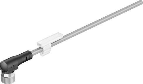 Festo 8066669 connecting cable NEBB-M8W4-P-10-LE4 Conforms to standard: (* Core colours and connection numbers to EN 60947-5-2, * EN 61076-2-104), Cable identification: With inscription label holder, Electrical connection 1, function: Field device side, Electrical conn