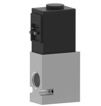 Humphrey EM2533924VDC Solenoid Valves, Large 2-Way & 3-Way Solenoid Operated, Number of Ports: 3 ports, Number of Positions: 2 positions, Valve Function: Single Solenoid, Multi-purpose, Piping Type: Manifold, Subbase 1&3 Port Piping, Coil Entry Orientation: Standard, over Port