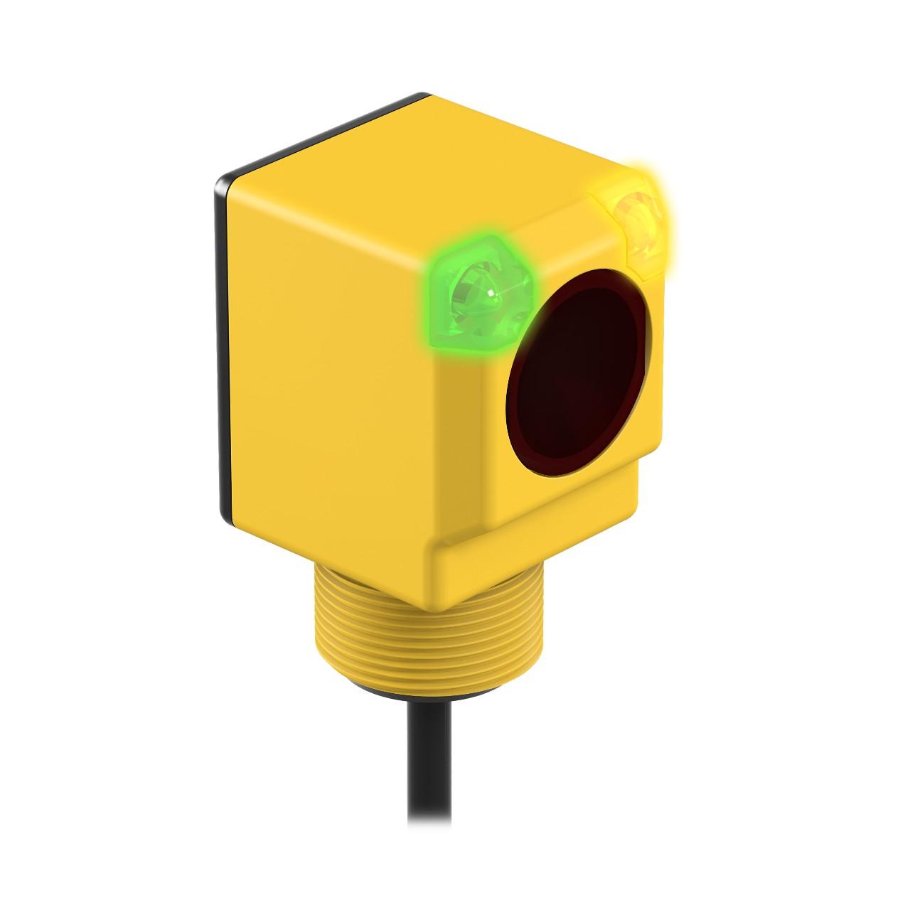 Banner Q406E Photo-electric emitter with through-beam system / opposed mode - Banner Engineering (EZ-BEAM series - Q40 AC series) - Part #32375 - Infrared (IR) light (950nm) - Supply voltage 10Vdc-30Vdc (12Vdc / 24Vdc nom.) - Pre-wired with 6.5ft / 2m cable terminated