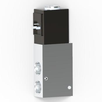 Humphrey EP25439RC12VDC Solenoid Valves, Large 4-Way Solenoid Operated, Number of Ports: 4 ports, Number of Positions: 2 positions, Valve Function: Single Solenoid, Multi-purpose w/IP67 Enclosure, Piping Type: Inline, Direct Piping, Coil Entry Orientation: Rotated, over Port 1, 