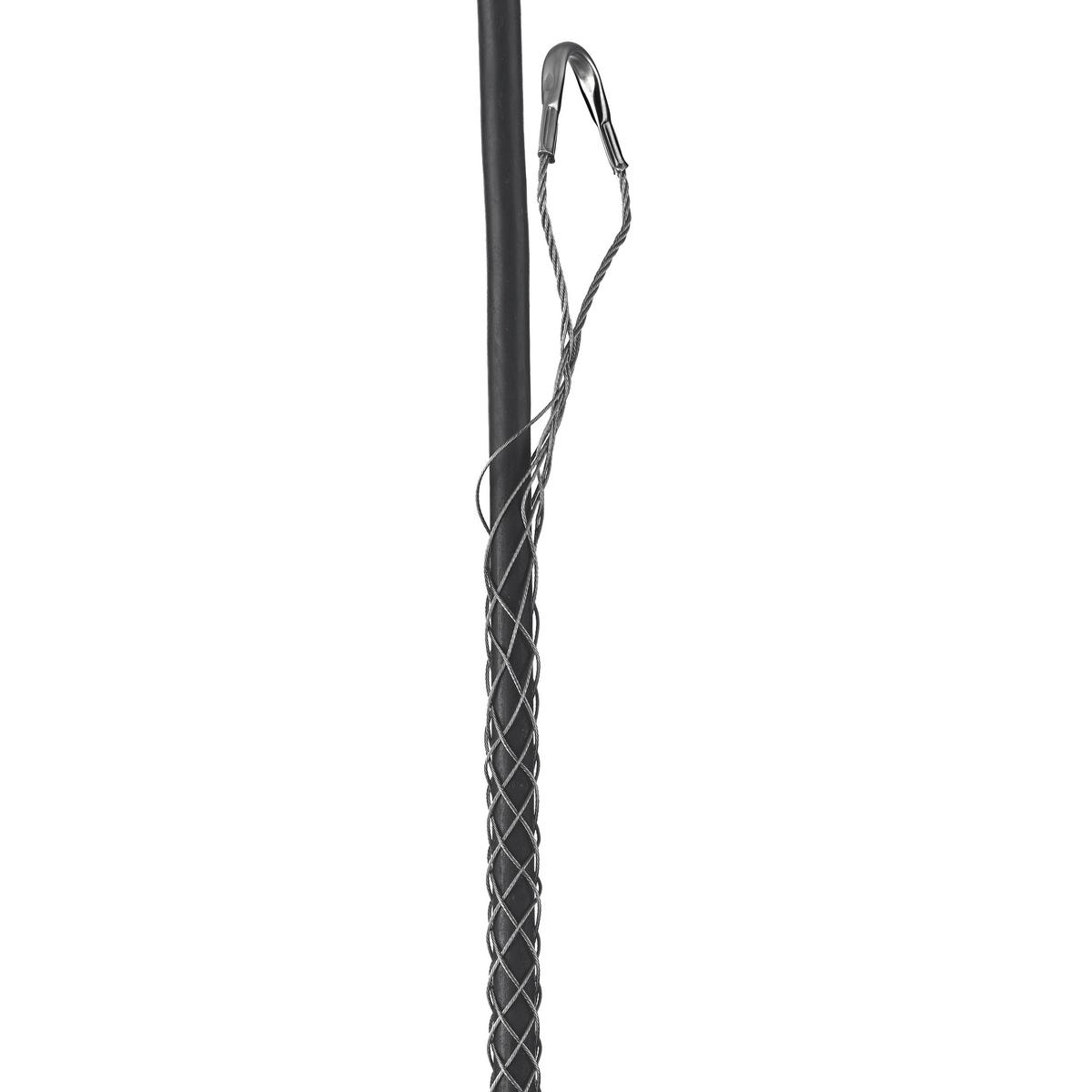 Hubbell 02401044 Support Grips, Offset Eye, Single Weave, Closed Mesh, Stainless Steel, 1.75-1.99"  ; Offset eye ; Strand equalizers position wires for equal loading throughout grip length ; Eye assemblies provide eye reinforcement at support hardware ; Closed Mesh