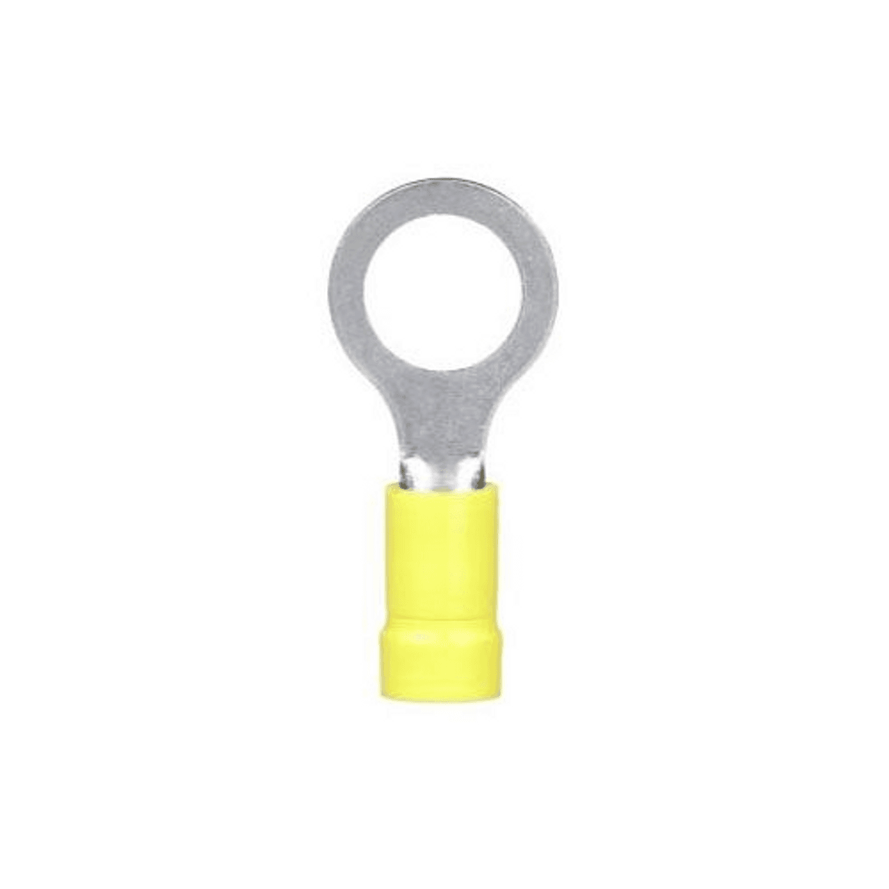 Panduit PV10-38R-L VINYL INSULATED RING TERMINAL12-10 AWG 3/8" STUD HOLE FUNNLENTRY YEL PK/50 ROHS