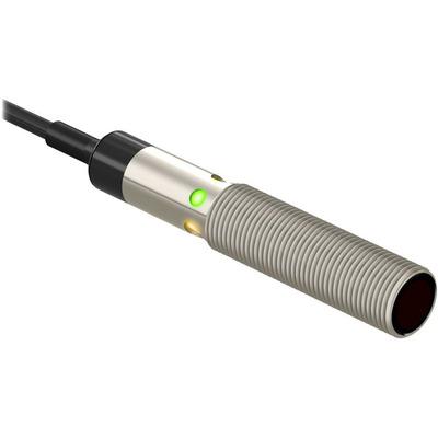 Banner M12E W-30 Photo-electric emitter with through-beam system / opposed mode - Banner Engineering (M12 barrel series - M12) - Part #77216 - Visible red light (660nm) - Supply voltage 10Vdc-30Vdc (12Vdc / 24Vdc nom.) - Pre-wired with 30ft / 9m cable terminated with bare