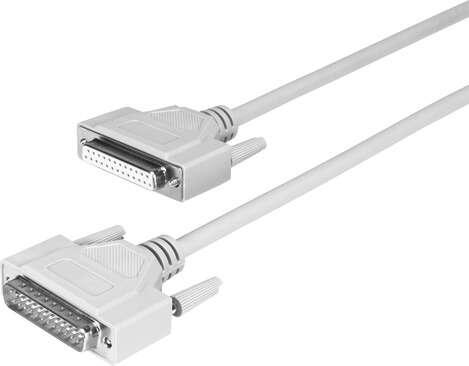 Festo 8001374 connecting cable NEBC-S1G25-K-1.0-N-S1G25 Electrical connection: (* 25-pin, * Plug straight, * Sub-D / Sub-D), Cable length: 1 m, Cable diameter: 7 mm, Cable structure: Shielded, Protection class: (* IP40, * in assembled condition)