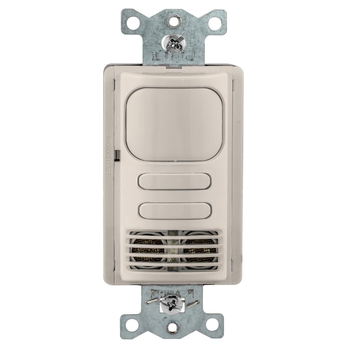 Hubbell AD2240LA2 Occupancy/Vacancy Sensors, Wall Switch,Adaptive Dual Technology, 2 Circuit, 24V DC, Light Almond 
