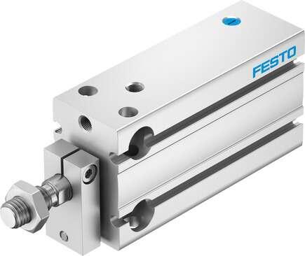 Festo 4834381 compact cylinder DPDM-Q-16-10-P-PA Stroke: 10 mm, Piston diameter: 16 mm, Cushioning: P: Flexible cushioning rings/plates at both ends, Assembly position: Any, Mode of operation: (* single-acting, * pulling action)
