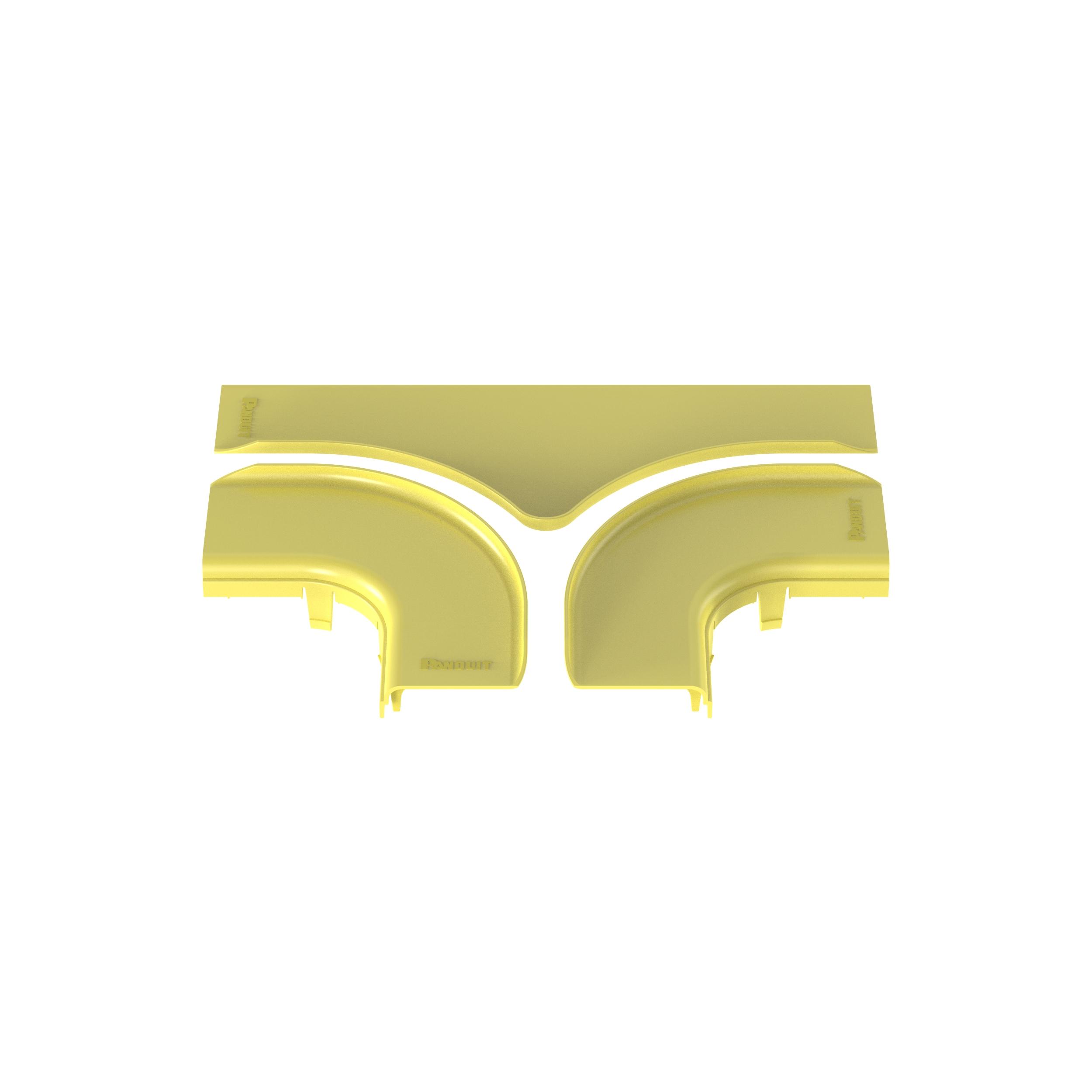 Panduit FRTSC6LYL FiberRunner® Split Cover, Horizontal Tee, 6x4, Yellow
