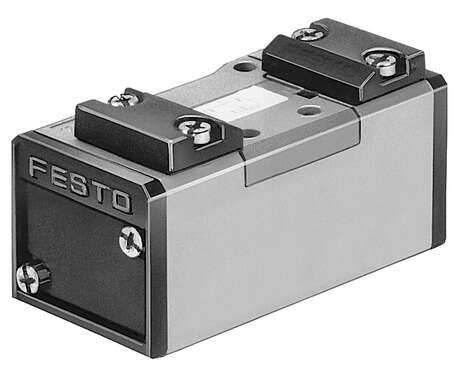 Festo 151846 pneumatic valve J-5/2-D-2-C 5/2-way valve, bistable, pneumatically operated Valve function: 5/2 bistable, Type of actuation: pneumatic, Width: 54 mm, Standard nominal flow rate: 2300 l/min, Operating pressure: -0,9 - 16 bar