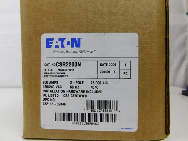 CSR2200N Part Image. Manufactured by Eaton.