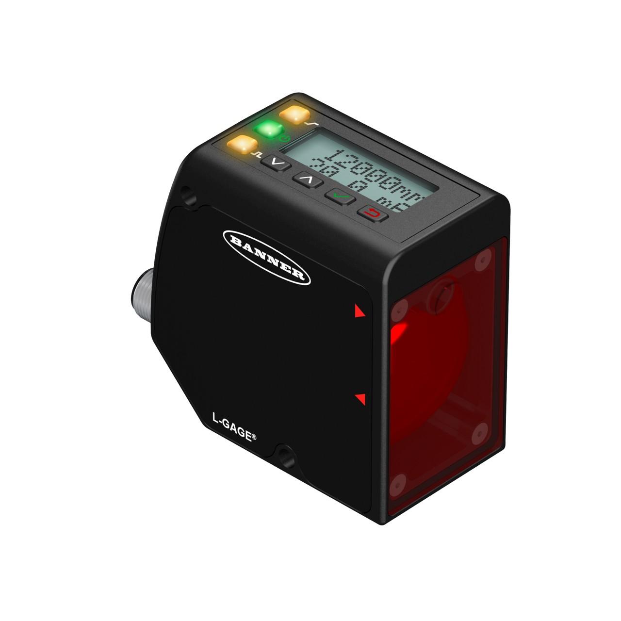 Banner LTF24KC2LDQ Class 2 Laser photo-electric distance sensor with diffuse time-of-flight system - Banner Engineering (L-GAGE series - LTF) - Part #803280 - Sensing range 5cm...24m - Visible class 2 red Laser light (660nm) - 2 x digital outputs (PNP/NPN transistors) - Sup