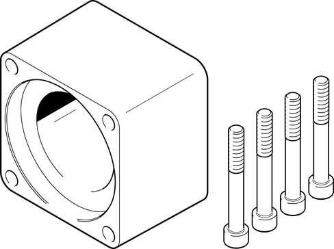 Festo 1593914 coupling housing EAMK-A-D100-77A/B Assembly position: Any, Storage temperature: -25 - 60 °C, Relative air humidity: 0 - 95 %, Ambient temperature: -10 - 60 °C, Product weight: 1760 g
