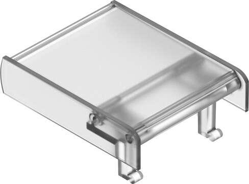 Festo 565572 inscription label holder ASCF-H-L2-4V Corrosion resistance classification CRC: 1 - Low corrosion stress, Product weight: 11,5 g, Materials note: Conforms to RoHS, Material label holder: PVC