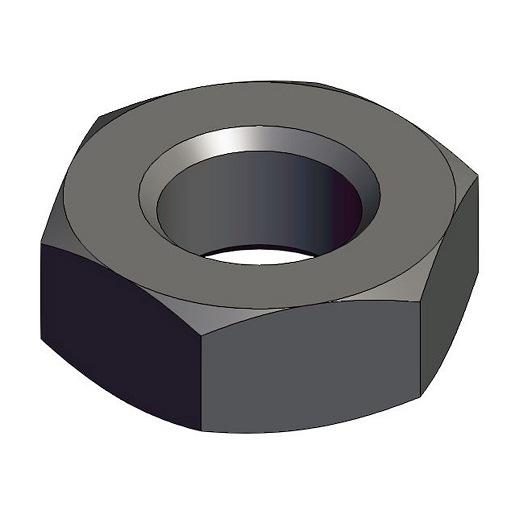 SMC NT-05 Hexagonal Nut; M18 X 1.5 Thread; Stainless Steel; For CG1 Cylinder Bore Sizes 50 and 63MM