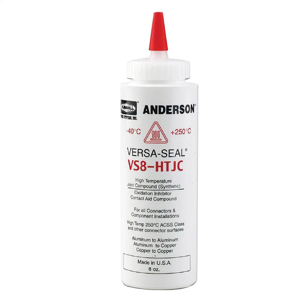 Hubbell HTJCNG4B Anderson Versa-Seal® High Temperature Joint Compound, non-gritted, 4 oz bottle.  ; Synthetic-based high temperature compound for use with Pad-to-Pad and Grooved/Bolted Connections. ; 