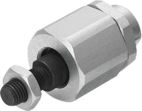 Festo 532705 self-aligning rod coupler FK-3/8-24 Compensates for angular and radial misalignment, for fitting on piston rod side. Size: 3/8, Corrosion resistance classification CRC: 2 - Moderate corrosion stress, Ambient temperature: -40 - 150 °C, Product weight: 210 