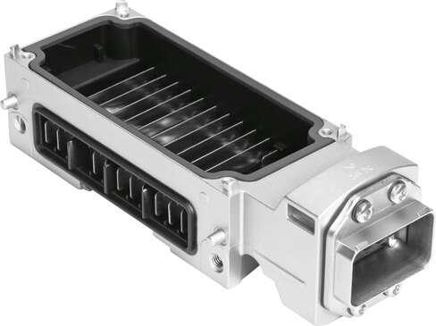 Festo 563058 interlinking block CPX-M-GE-EV-Z-PP-5POL Max. power supply: 16 A, Power supply: Additional power supply, Corrosion resistance classification CRC: 0 - No corrosion stress, Product weight: 279 g, Electrical connection: (* 5-pin, * AIDA Push-pull, * Plug)