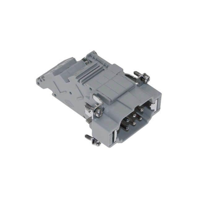 Mencom CTM-06R Standard, CT series, Male Rectangular Insert, size 44.27, 6 pin, 10 amp, Screw Right ground