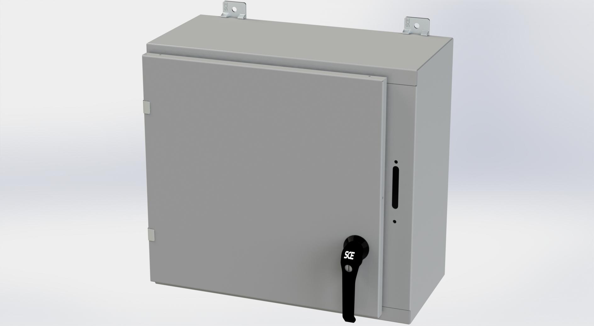 Saginaw Control SCE-20SA2210LPPL Obselete Use SCE-20XEL2110LP, Height:20.00", Width:21.38", Depth:10.00", ANSI-61 gray powder coating inside and out. Optional sub-panels are powder coated white.
