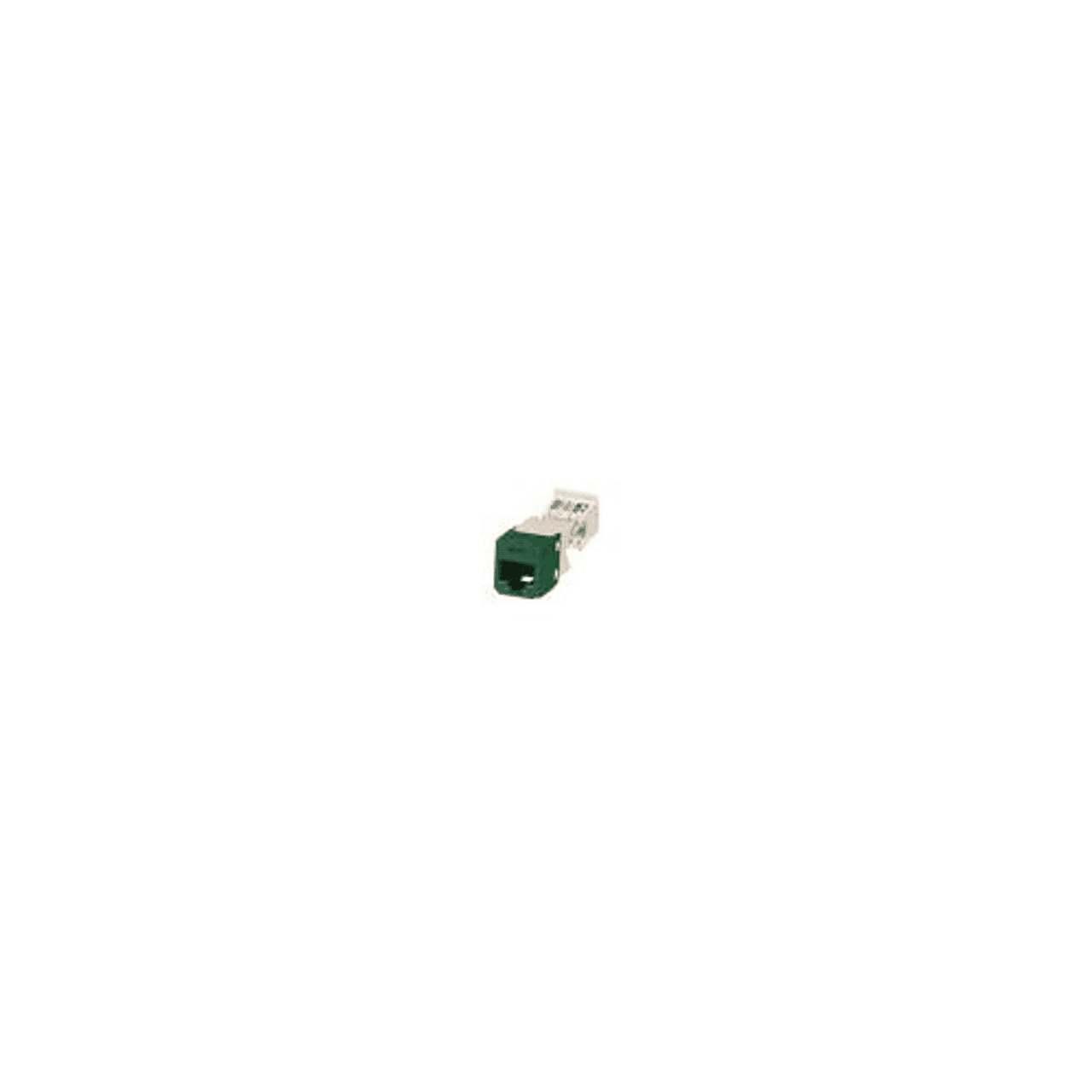 Panduit CJ688TGGR 0.62" x 1.5" x 0.71", Green, Plated Phosphor Bronze Contact, ABS, 8-Position 8-Wire RJ45, T568A/T568B/Universal Wiring, Category 6