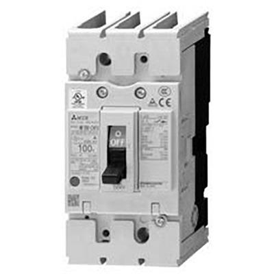 Mitsubishi Electric NV100-CVFU3P100A30 Moulded case circuit breaker, earth leakage, 3P, 100 Amps, 30mA leakage current.