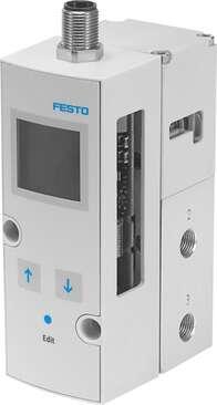 Festo 575128 proportional pressure regulator VPPM-6L-L-1-G18-0L6H-A4P-S1C1 Nominal diameter, pressurisation: 6 mm, Nominal diameter, exhaust: 4,5 mm, Type of actuation: electrical, Sealing principle: soft, Assembly position: Any