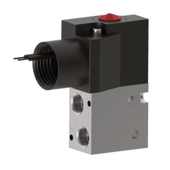 Humphrey 31036RC1205060 Solenoid Valves, Small 2-Way & 3-Way Solenoid Operated, Number of Ports: 3 ports, Number of Positions: 2 positions, Valve Function: Single Solenoid, Multi-purpose, Piping Type: Inline, Direct Piping, Coil Entry Orientation: Rotated, over port 1, Size (in)