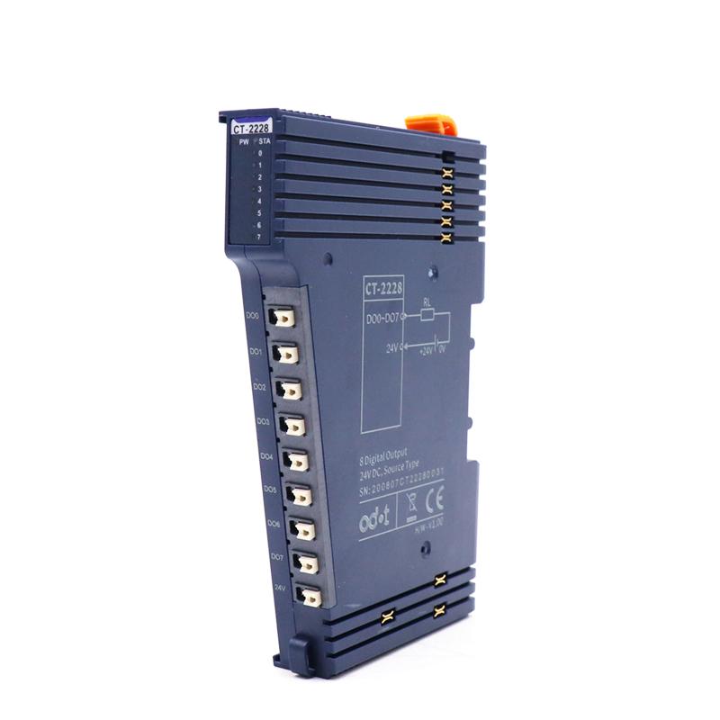 ODOT Automation CT-2224 4 channel digital output, source type, 5.5-40VDC, single channel Max output. 3.3A, 4 channel with Max output 2A per channel. Channels can be used in parallel