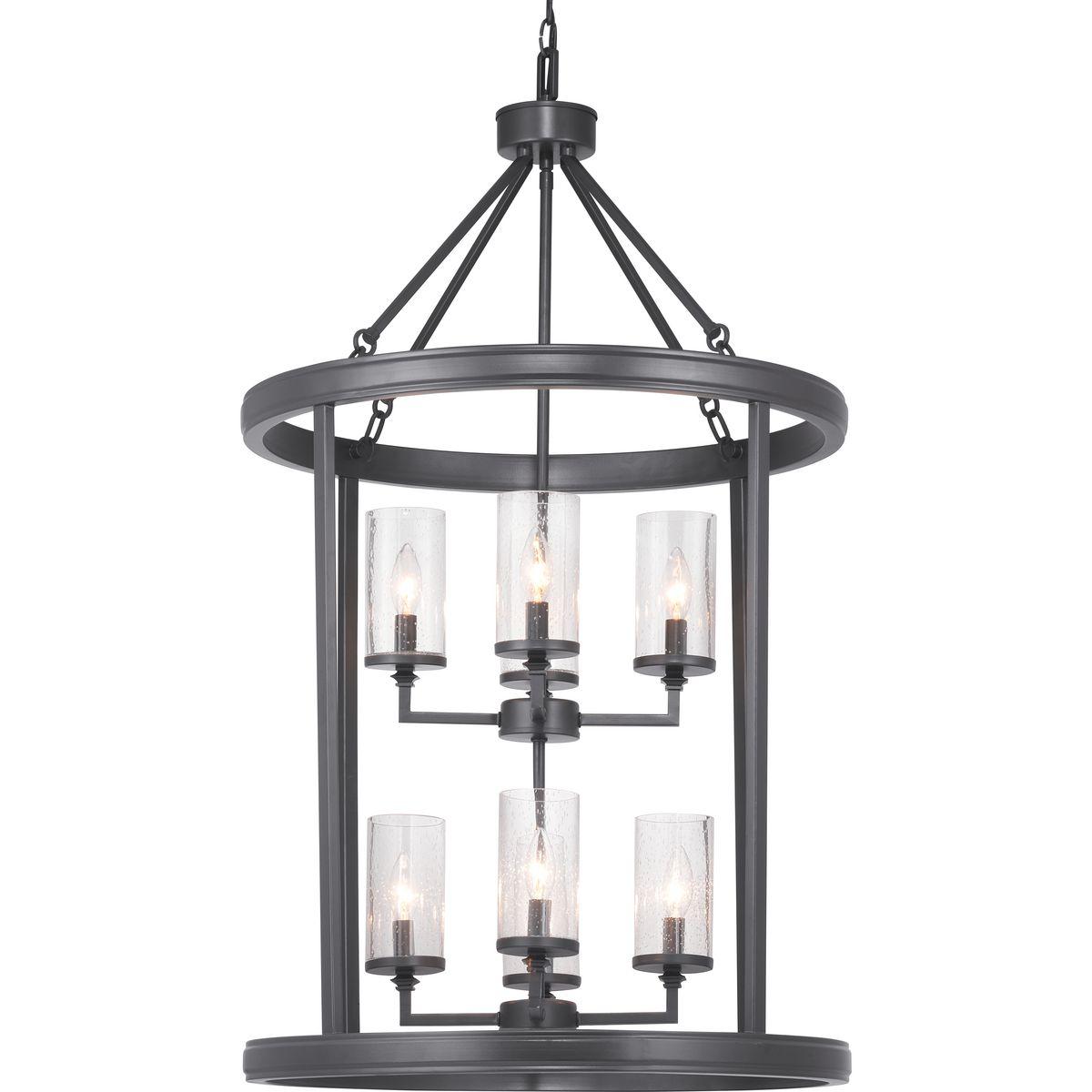 Hubbell P500165-143 A display of substantial style in an eight-light foyer, Gresham Collection’s frame was inspired by the elegance of traditional iron structures. Specific attention to forging details creates a distinctive collection for Transitional and Farmhouse interior 