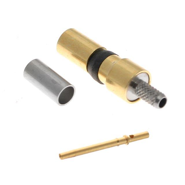 Mencom CX-75F Female Crimp Contact Pin for Coaxial connection, Gold, 75 ohms