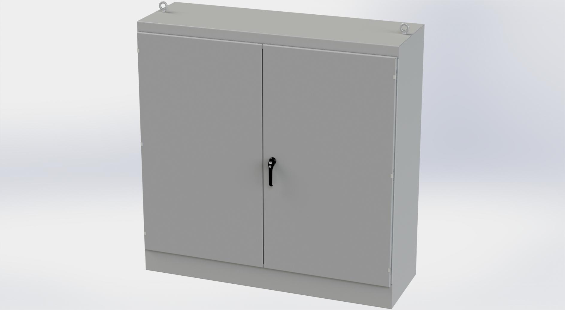 Saginaw Control SCE-727224FSDAD FSDAD Enclosure, Height:72.00", Width:72.00", Depth:24.00", ANSI-61 gray finish inside and out. Optional sub-panels are powder coated white.