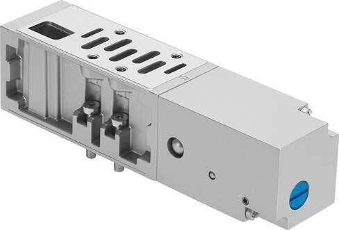 Festo 549103 vertical pressure shut-off plate VABF-S1-1-L1D1-C For valve terminal VTSA, standard port pattern to 5599-1, 5599-2, for mounting between manifold sub-base and valve, supply pressure of the terminal is blocked. Width: 42 mm, Based on the standard: ISO 5599