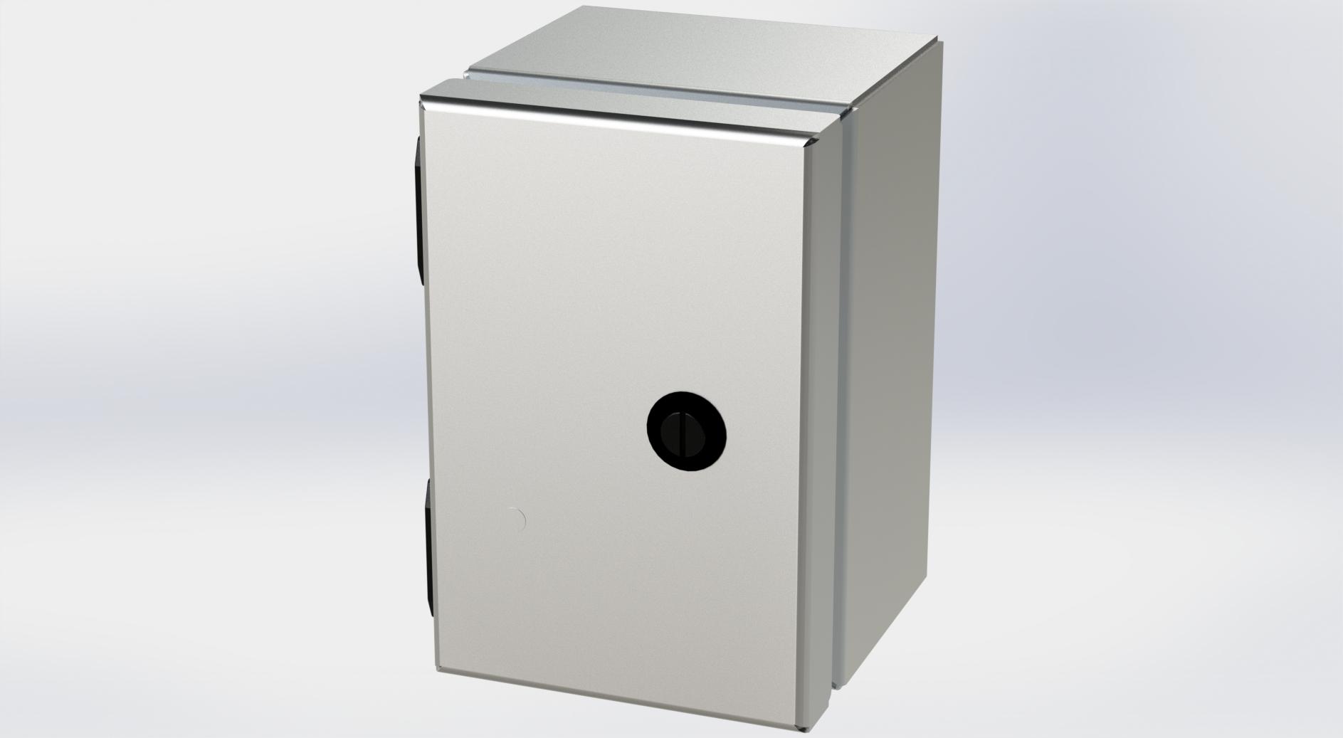 Saginaw Control SCE-604ELJSS S.S. ELJ Enclosure, Height:6.00", Width:4.00", Depth:4.00", #4 brushed finish on all exterior surfaces. Optional sub-panels are powder coated white.