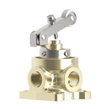 Humphrey V500C310VAI Mechanical Valves, Roller Cam Operated Valves, Number of Ports: 3 ports, Number of Positions: 2 positions, Valve Function: Normally closed, Piping Type: Inline, Direct Piping, Approx Size (in) HxWxD: 4.95 x 3 x 2.94, Media: Vacuum