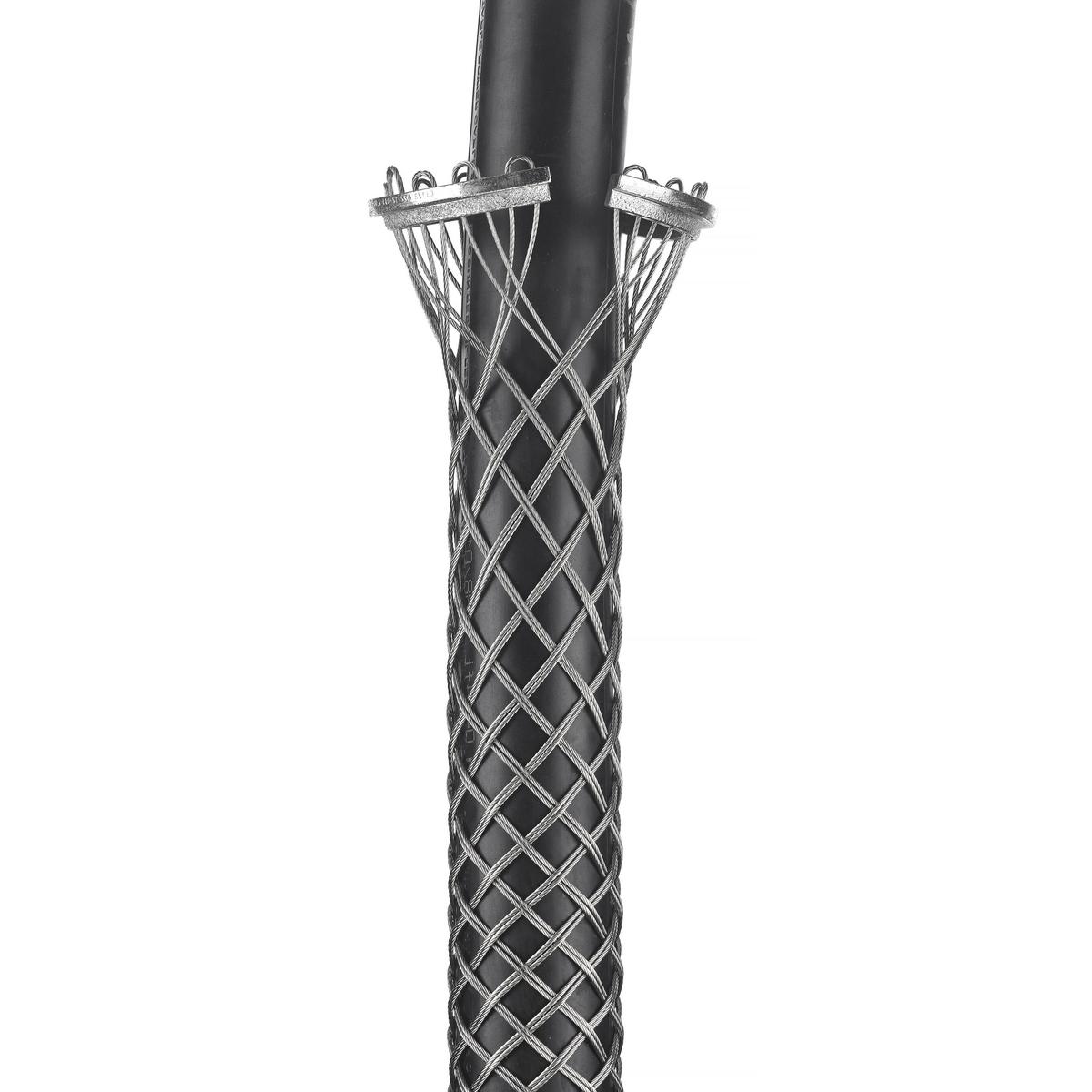 Hubbell 02212017 Conduit Riser Grips, 1.25-1.49", 2.50", Ring Type, Double Weave, Split Mesh, Lace Closing  ; Suitable for standard rigid metal conduit and schedule 40 rigid PVC conduit only ; Pemanently fastened to support ring ; For permanent support when cable end is a