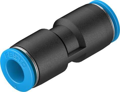 Festo 153033 push-in connector QS-8 Size: Standard, Nominal size: 5 mm, Assembly position: Any, Container size: 10, Design structure: Push/pull principle