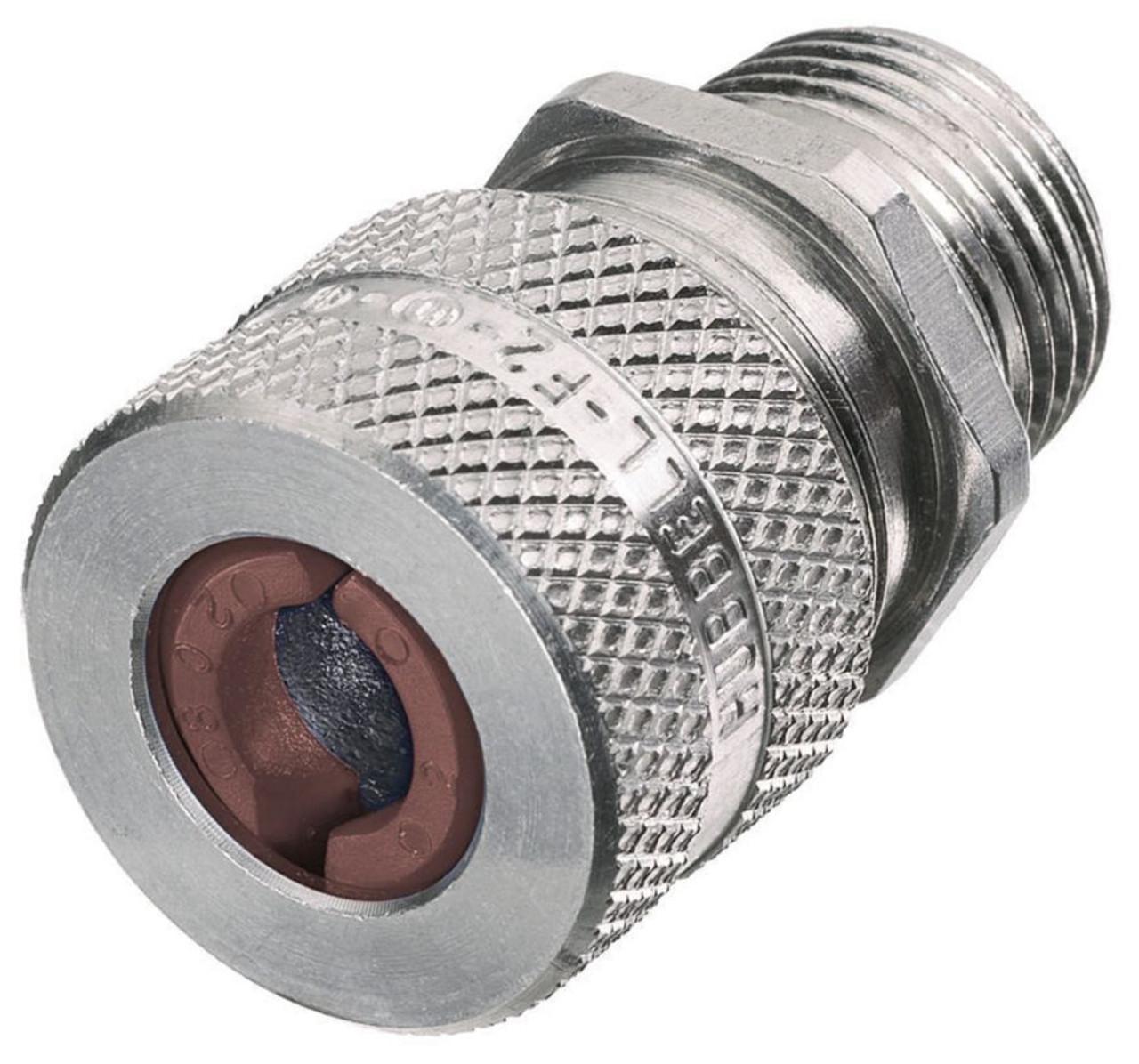 Hubbell SHC1034 Kellems Wire Management, Cord Connectors, Straight Male, .50-.63", 3/4", Aluminum  ; Aluminum cord connector provides durable performance ; Knurled finish makes them easy to handle and maintain UL listing by hand tightening ; Lightweight design ; Standard