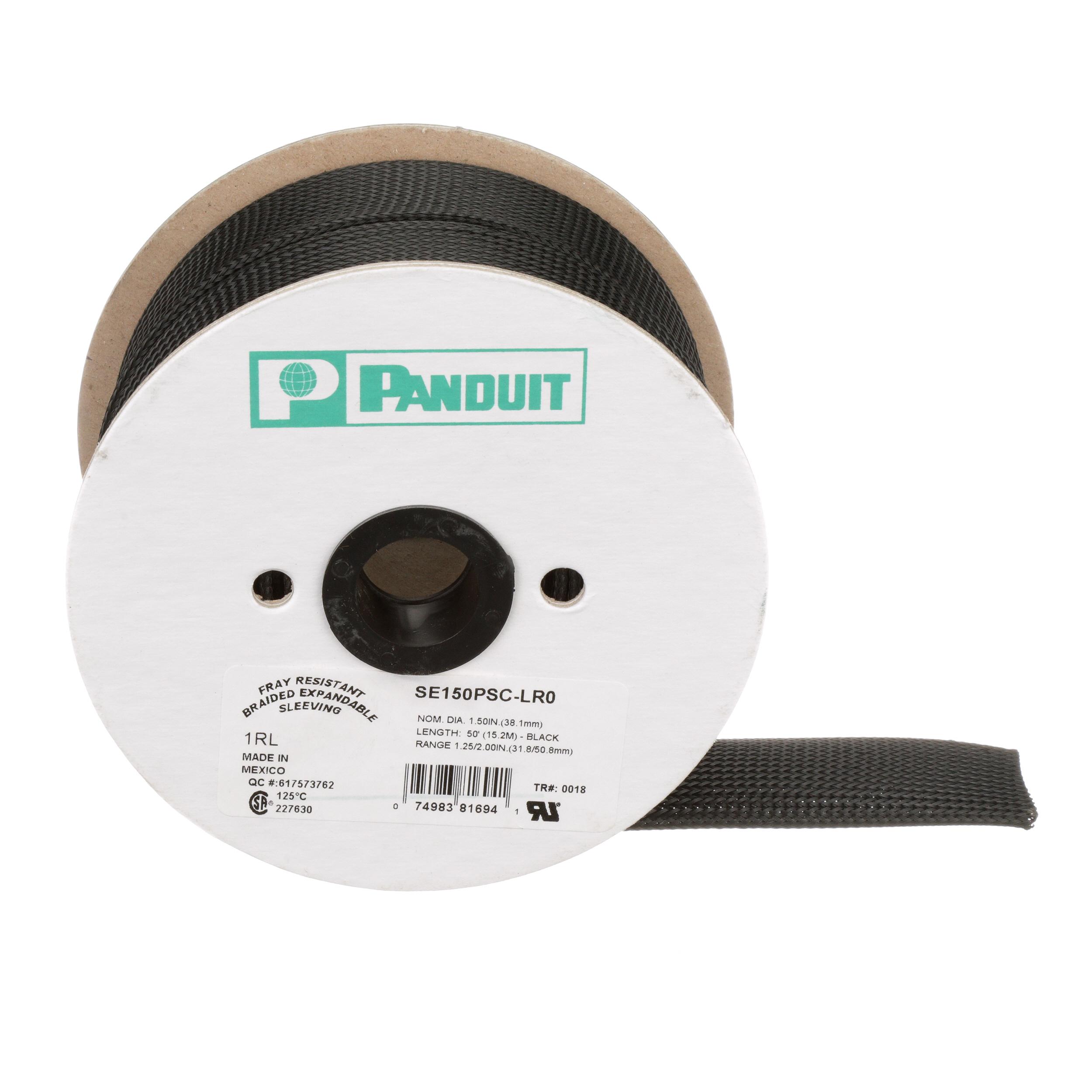Panduit SE150PSC-LR0 Pan-Wrap Fray Resistant Braided Expandable Sleeving