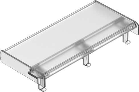 Festo 565579 inscription label holder ASCF-H-L2-11V Corrosion resistance classification CRC: 1 - Low corrosion stress, Product weight: 23,6 g, Materials note: Conforms to RoHS, Material label holder: PVC