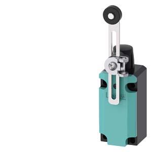 Siemens 3SE5112-0CH50 Position switch Metal enclosure 40 mm according to EN 50041 Device connection 1x (M20 x 1.5) 1 NO/1 NC quick action contacts Rotary actuator right/left adjustable with adjustable-length Metal lever 100 mm long and plastic roller 19 mm