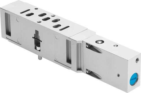Festo 543602 vertical pressure shut-off plate VABF-S3-1-L1D1-C For valve terminal VDMA-01/02, standard port pattern to 15407-1, for mounting between manifold sub-base and valve, supply pressure of the terminal is blocked.  Dismantling of the valve is possible without 