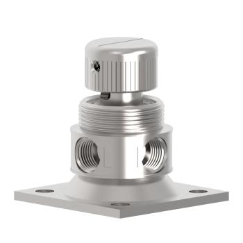 Humphrey 125HO31021 Manual Valves, Push Operated Valves, Number of Ports: 3 ports, Number of Positions: 2 positions, Valve Function: Detent, Piping Type: Inline, Direct piping, Options Included: Mounting base, Approx Size (in) HxWxD: 1.83 x 1.18 DIA