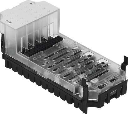 Festo 526168 analogue module CPX-2AE-U-I For modular electrical terminal CPX, 2 inputs. Dimensions W x L x H: (* (incl. interlinking block and connection technology), * 50 mm x 107 mm x 50 mm), No. of inputs: 2, Diagnosis: (* Wire break per channel, * Limit violation 