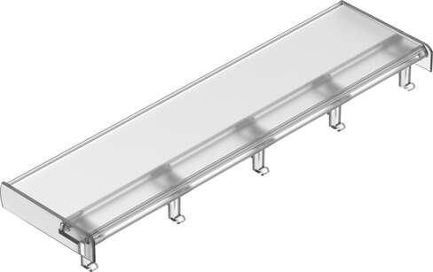 Festo 565587 inscription label holder ASCF-H-L2-19V Corrosion resistance classification CRC: 1 - Low corrosion stress, Product weight: 38,2 g, Materials note: Conforms to RoHS, Material label holder: PVC