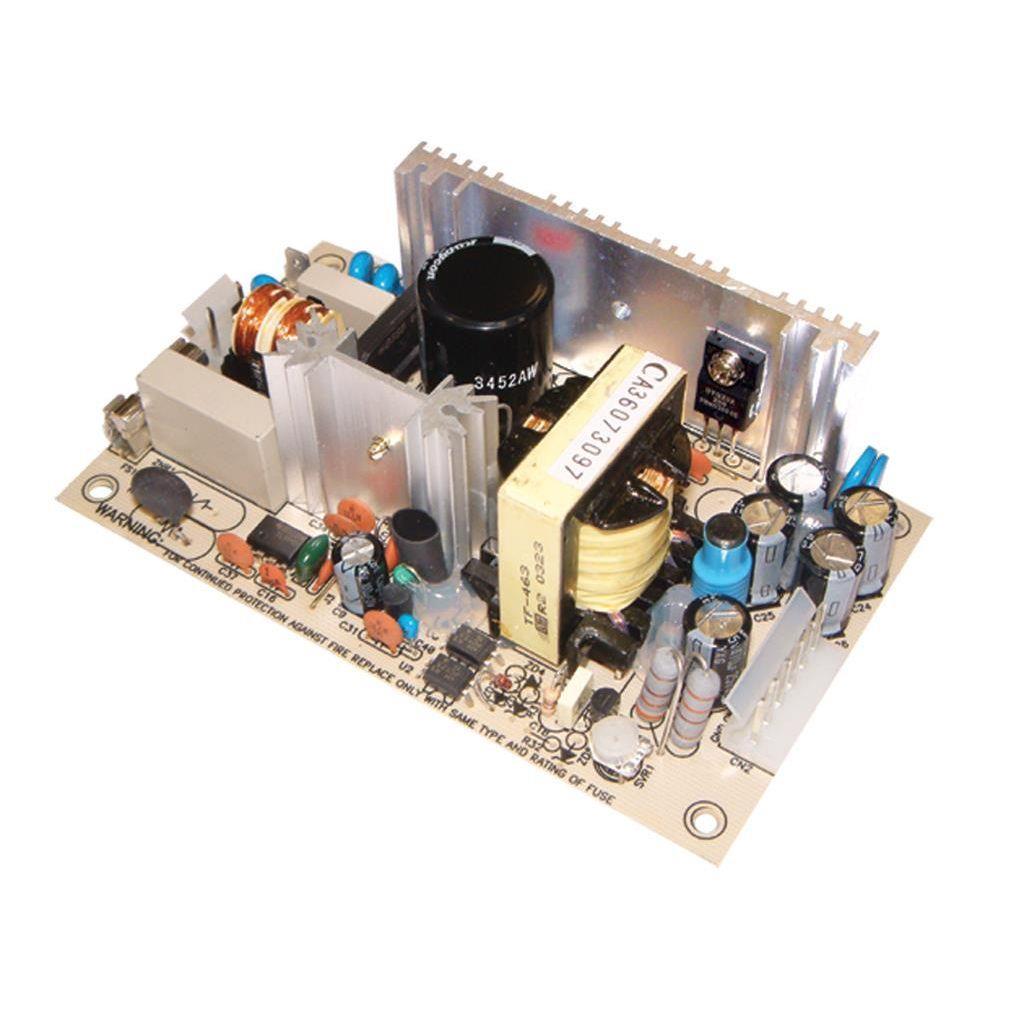 MEAN WELL PT-65D AC-DC Triple output Open frame power supply; Output 5Vdc at 5A +12Vdc at 4A +24Vdc at 1.3A