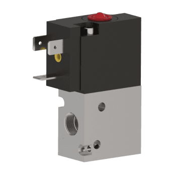 Humphrey 31039BVAI12VDC Solenoid Valves, Small 2-Way & 3-Way Solenoid Operated, Number of Ports: 3 ports, Number of Positions: 2 positions, Valve Function: Single Solenoid, Multi-purpose, Piping Type: Inline, Direct Piping, Coil Entry Orientation: Standard, over port 2, Size (in