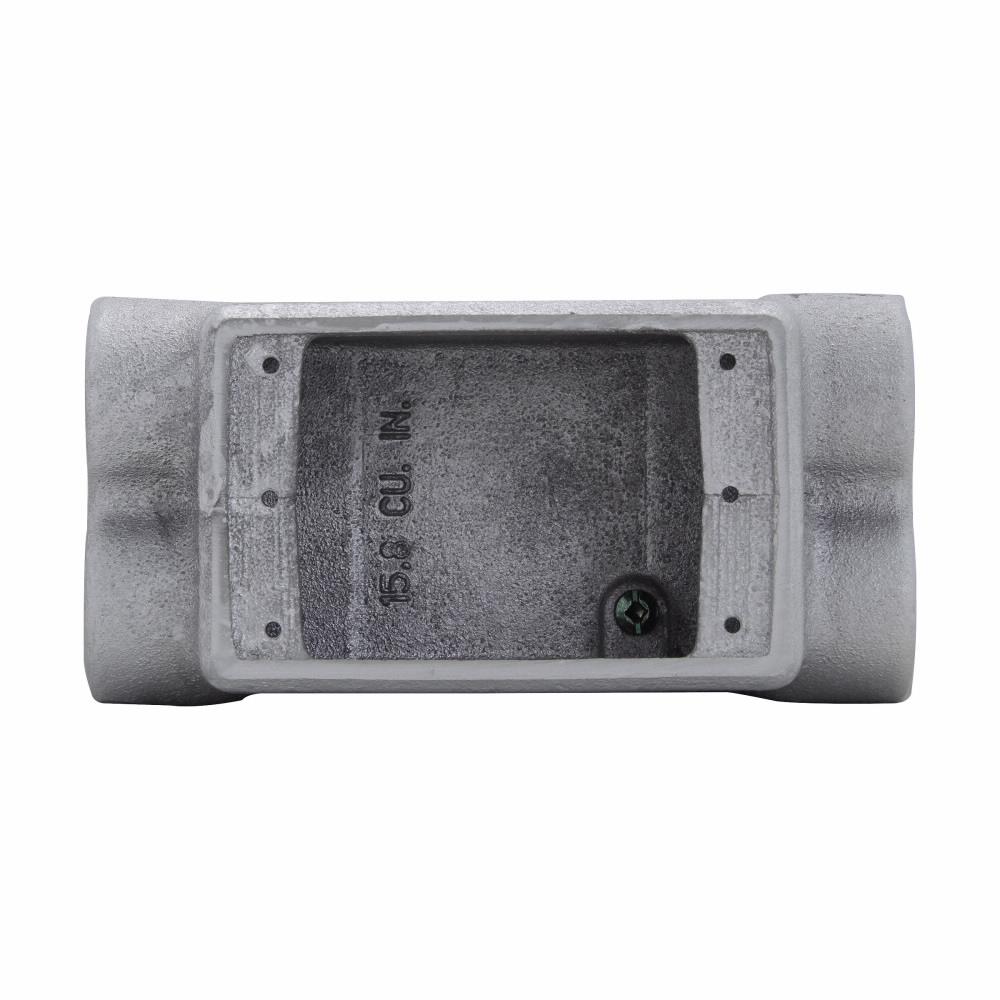 Eaton Corp FSCD2 Eaton Crouse-Hinds series Condulet FSC device box, Shallow, Feraloy iron alloy, Single-gang, D shape, 3/4"