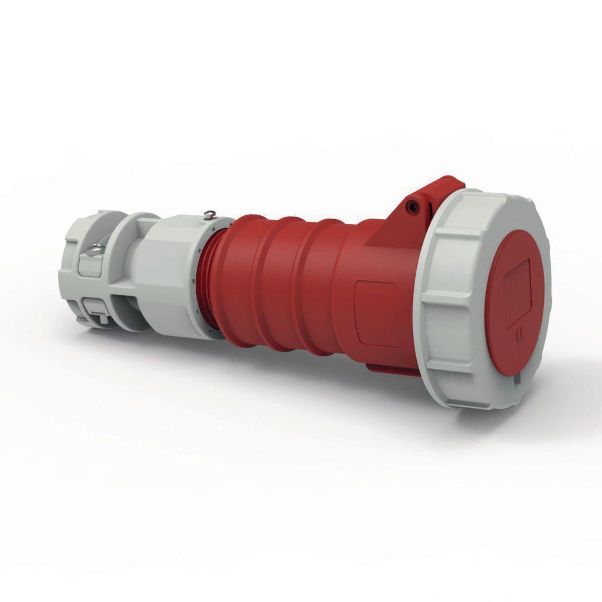 Hubbell C330C7WA Heavy Duty Products, IEC Pin and Sleeve Devices, Hubbell-PRO, Female, Connector Body, 30 A 480 VAC, 2-POLE 3-WIRE, Red, Watertight  ; IP67 environmental ratings ; Impact and corrosion resistant insulated non-metallic housing ; Sequential contact engagemen